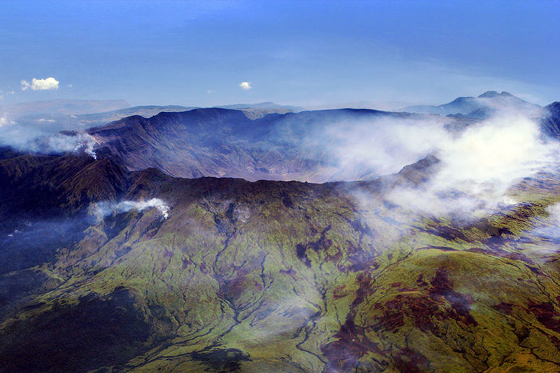L'éruption volcanique d'avril 1815 du volcan Tambora, sur l'île de Sumbawa, en Indonésie.(copyright: Jialiang Gao (peace-on-earth.org) (www.wikipedia.org)