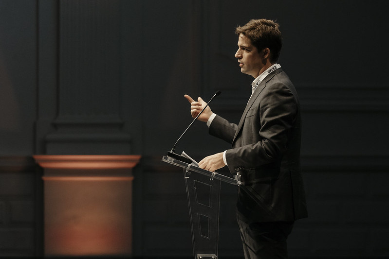 Thomas Dermine, Secrétaire d'Etat chargé de la Politique Scientifique, était présent lors de ce colloque