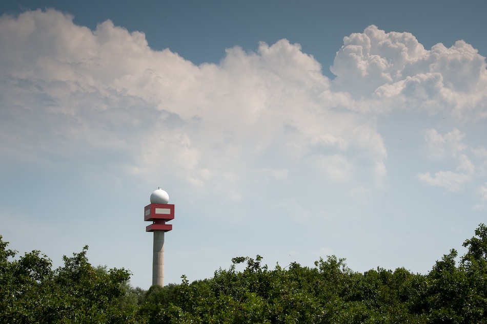 De weerradar van Jabbeke